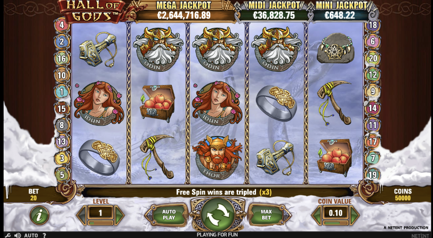 hall of gods slot